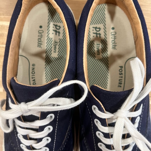 P.F. Flyers Blue and White Classic Sneakers - Picture 7 of 8